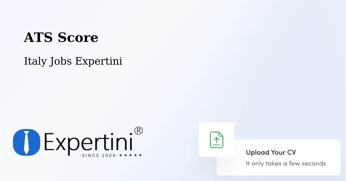 Resume ATS Score & Job Description Match Tool – Capistrello - Italy Jobs Expertini