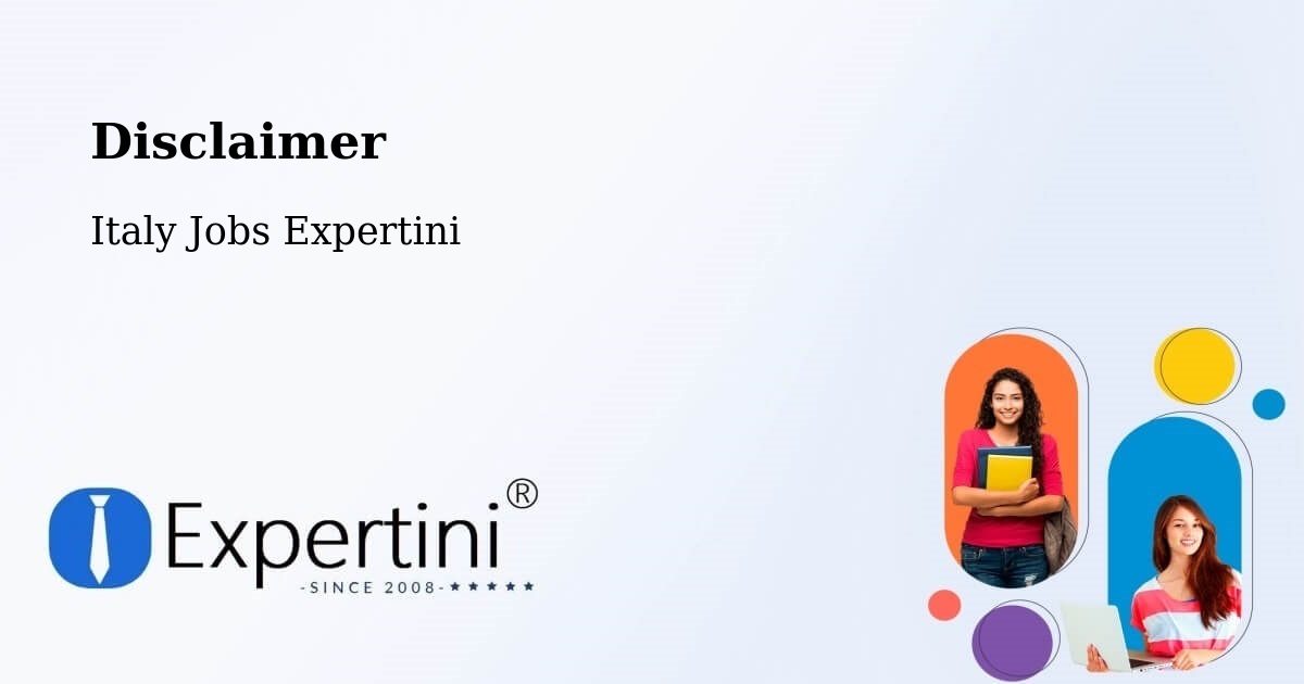 Disclaimer - Italy Jobs Expertini